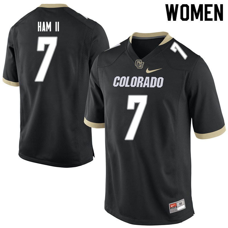 Women #7 Marvin Ham II Colorado Buffaloes College Football Jerseys Sale-Black